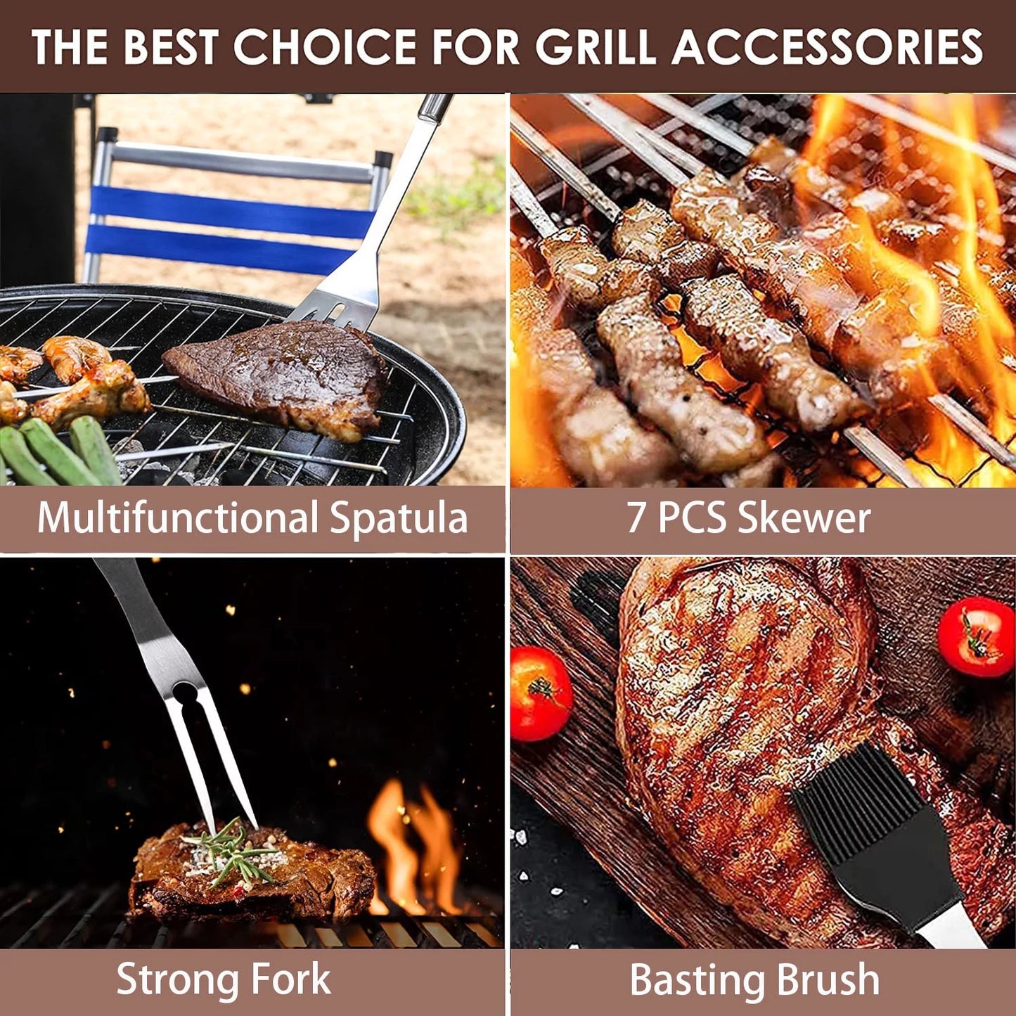 Stainless Steel Grill Set