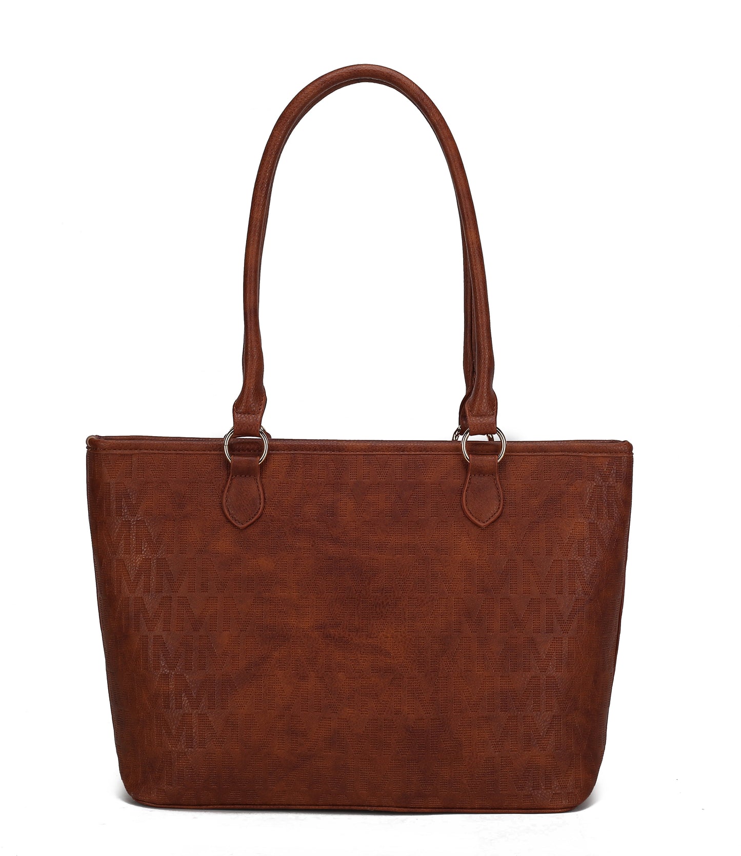 Women's Vegan Leather Tote Bag, Small Tote Handbag, Pouch Purse & Wristlet Wallet Bag - 4 Pcs Set