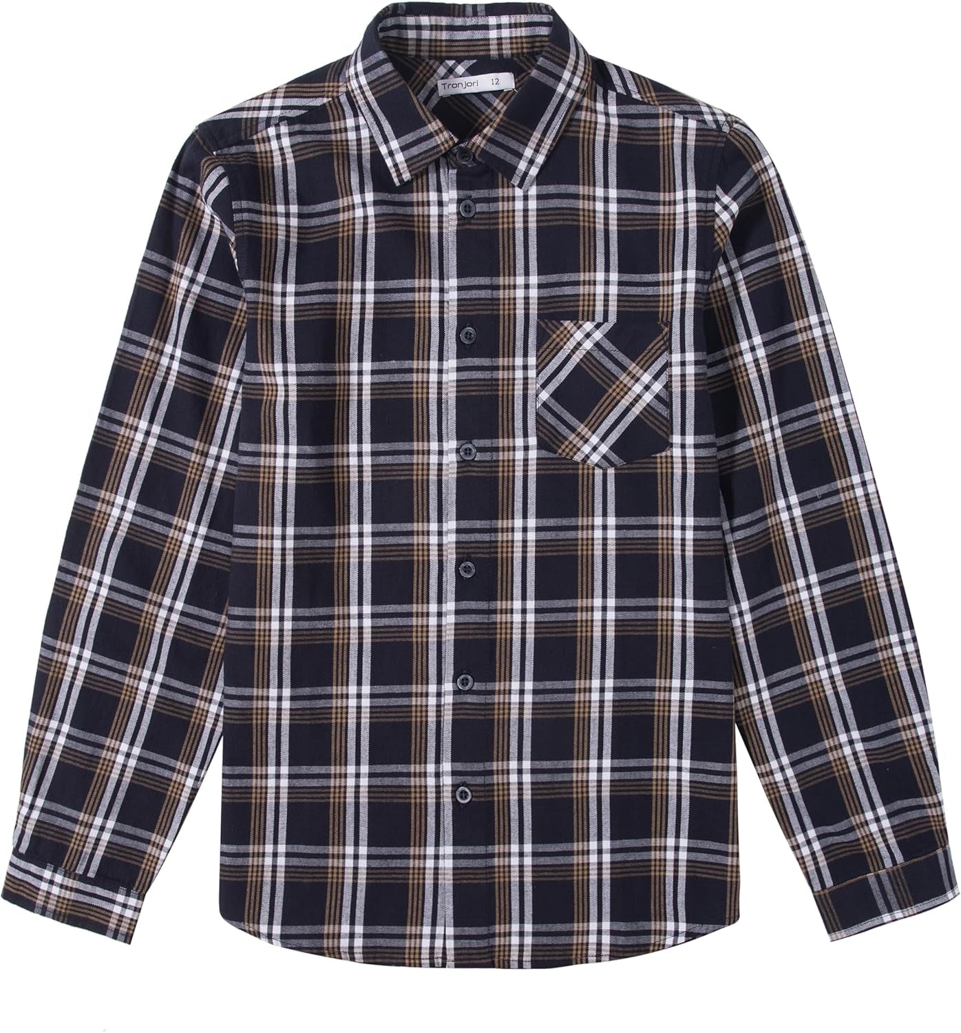 Boy's Long Sleeve Button down Woven Shirt