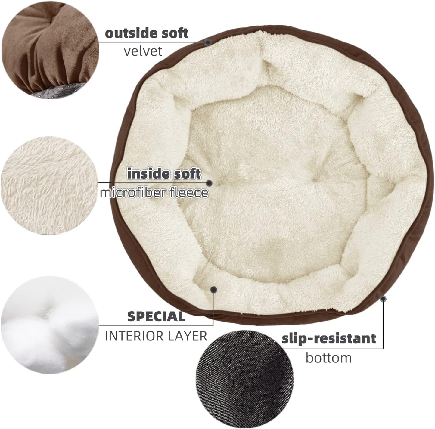 Pet Bed - Extra Soft & Machine Washable