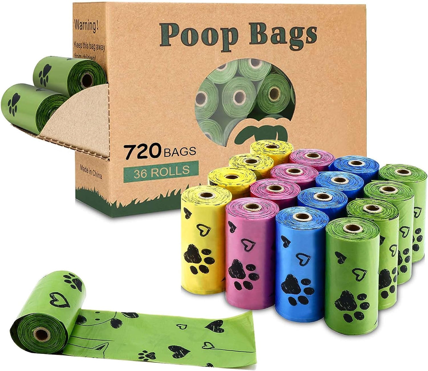 Dog Poop Bags - Extra Thick, Strong & Leak Proof