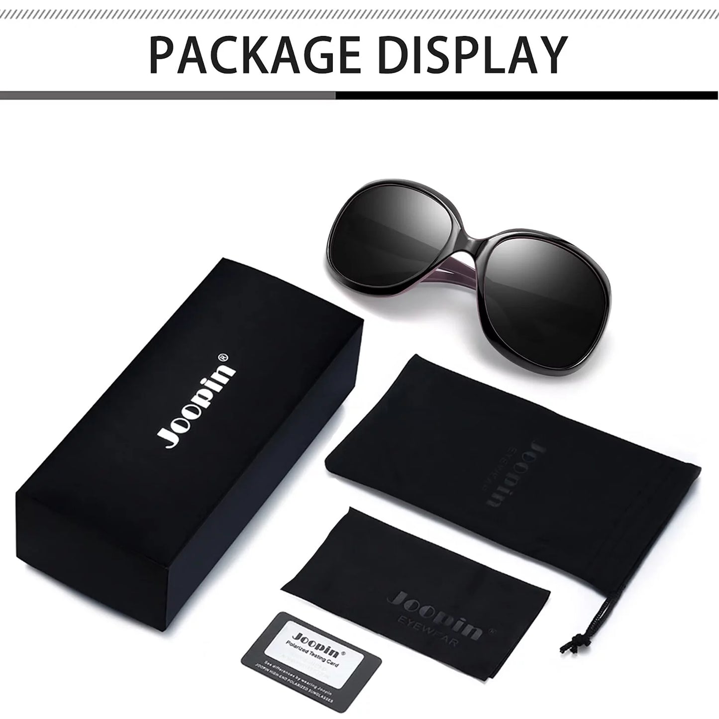 Wide Frame UV Blocking Polarized Sunglasses