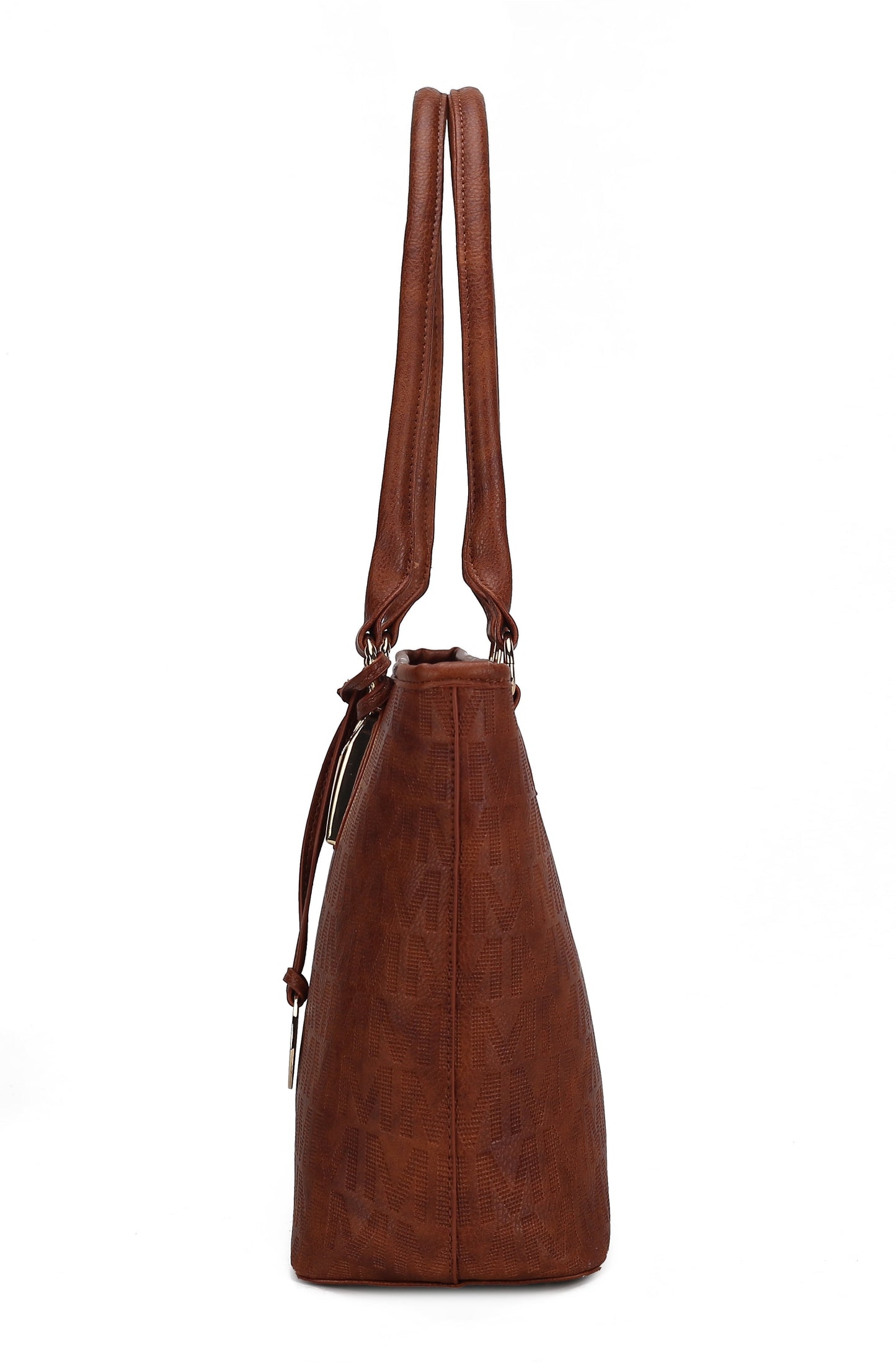 Women's Vegan Leather Tote Bag, Small Tote Handbag, Pouch Purse & Wristlet Wallet Bag - 4 Pcs Set