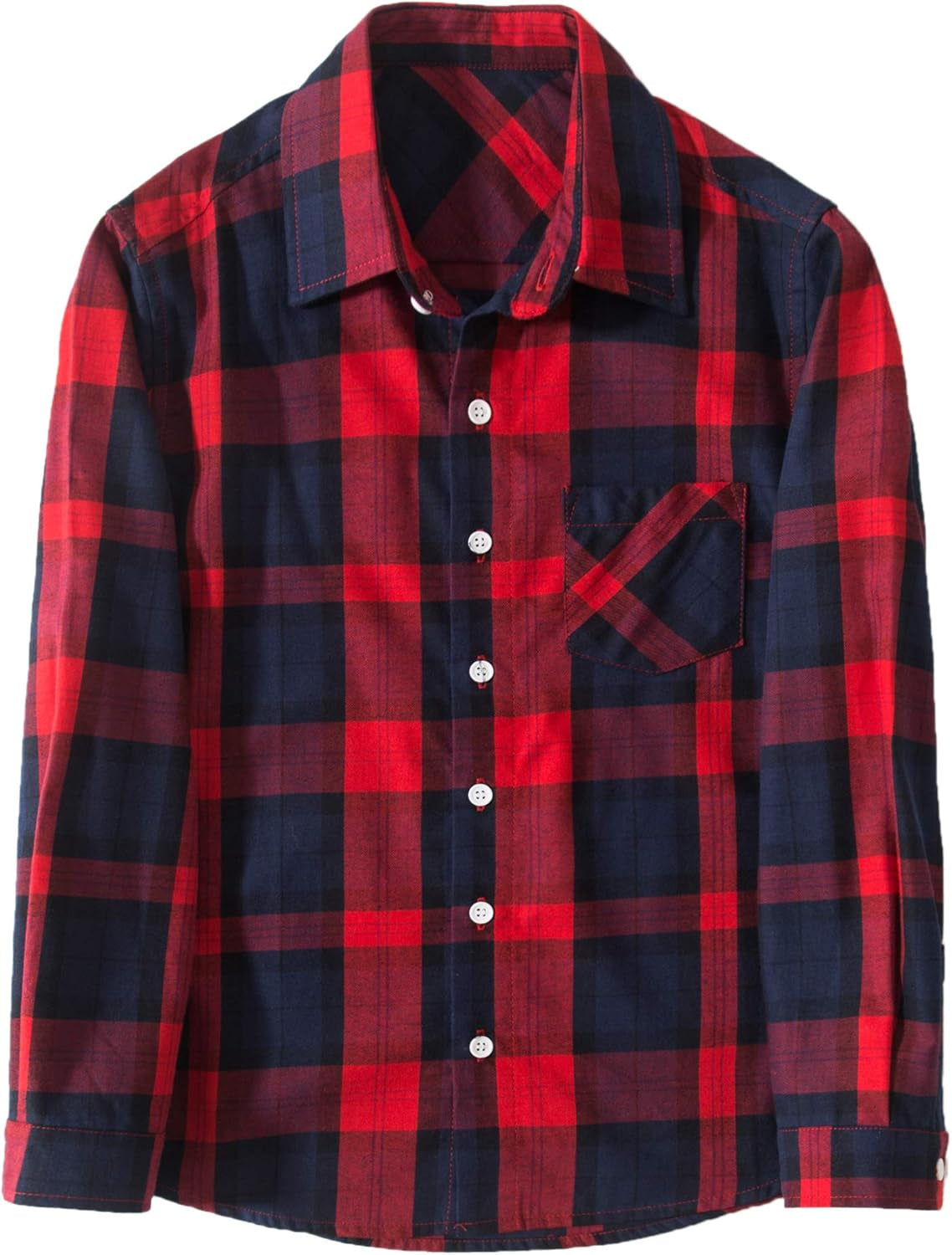 Boy's Long Sleeve Button down Woven Shirt