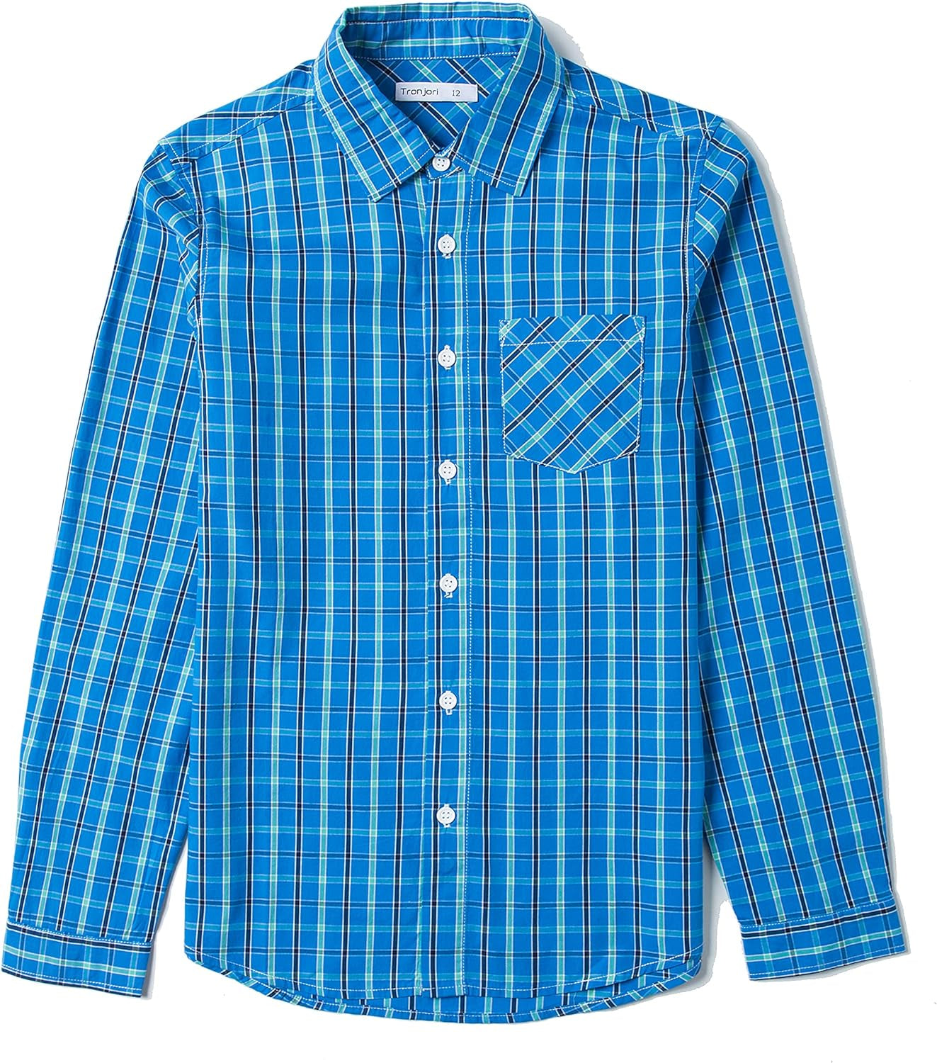 Boy's Long Sleeve Button down Woven Shirt
