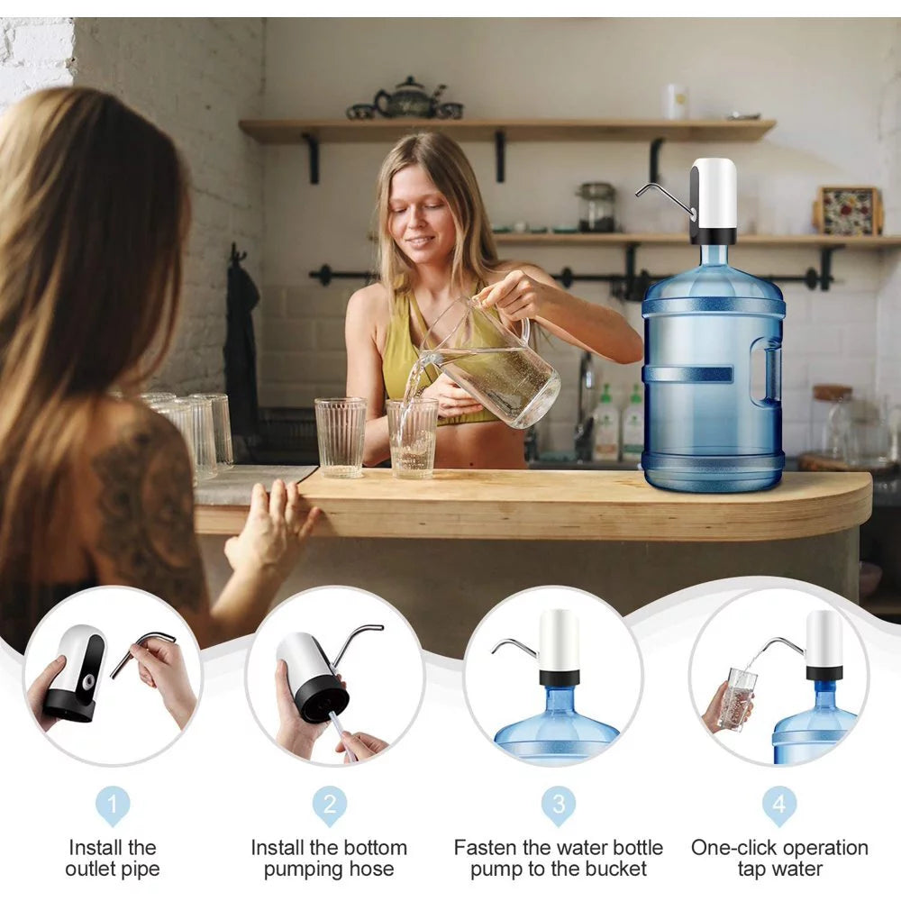Portable Electric Water Bottle Pump