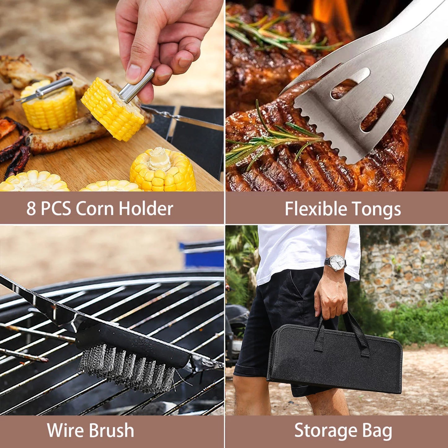 Stainless Steel Grill Set