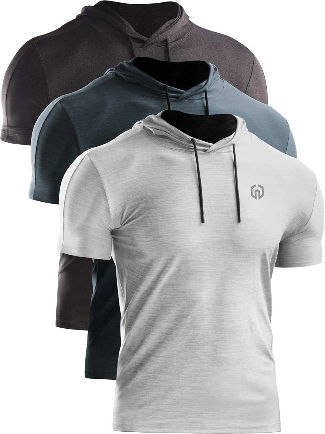 Men's Dry Fit Performance Athletic Shirt with Hoods
