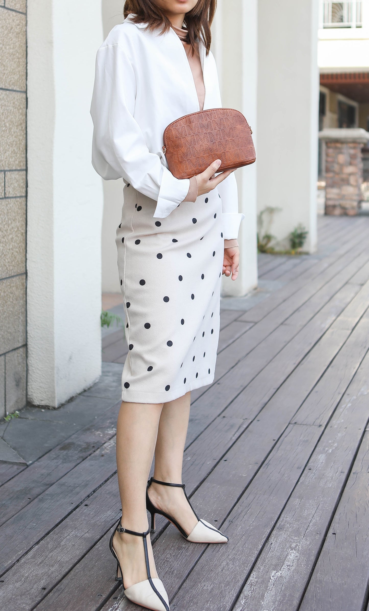 Women's Vegan Leather Tote Bag, Small Tote Handbag, Pouch Purse & Wristlet Wallet Bag - 4 Pcs Set