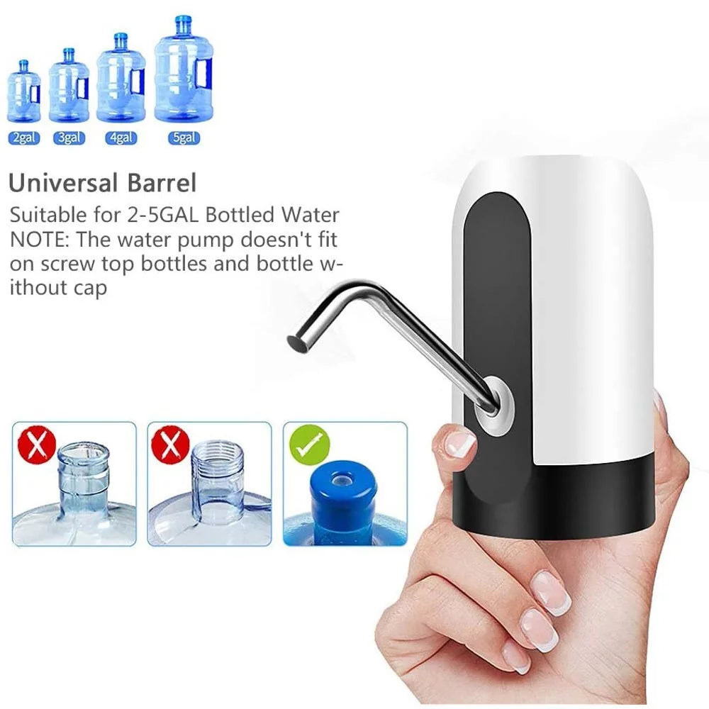 Portable Electric Water Bottle Pump 