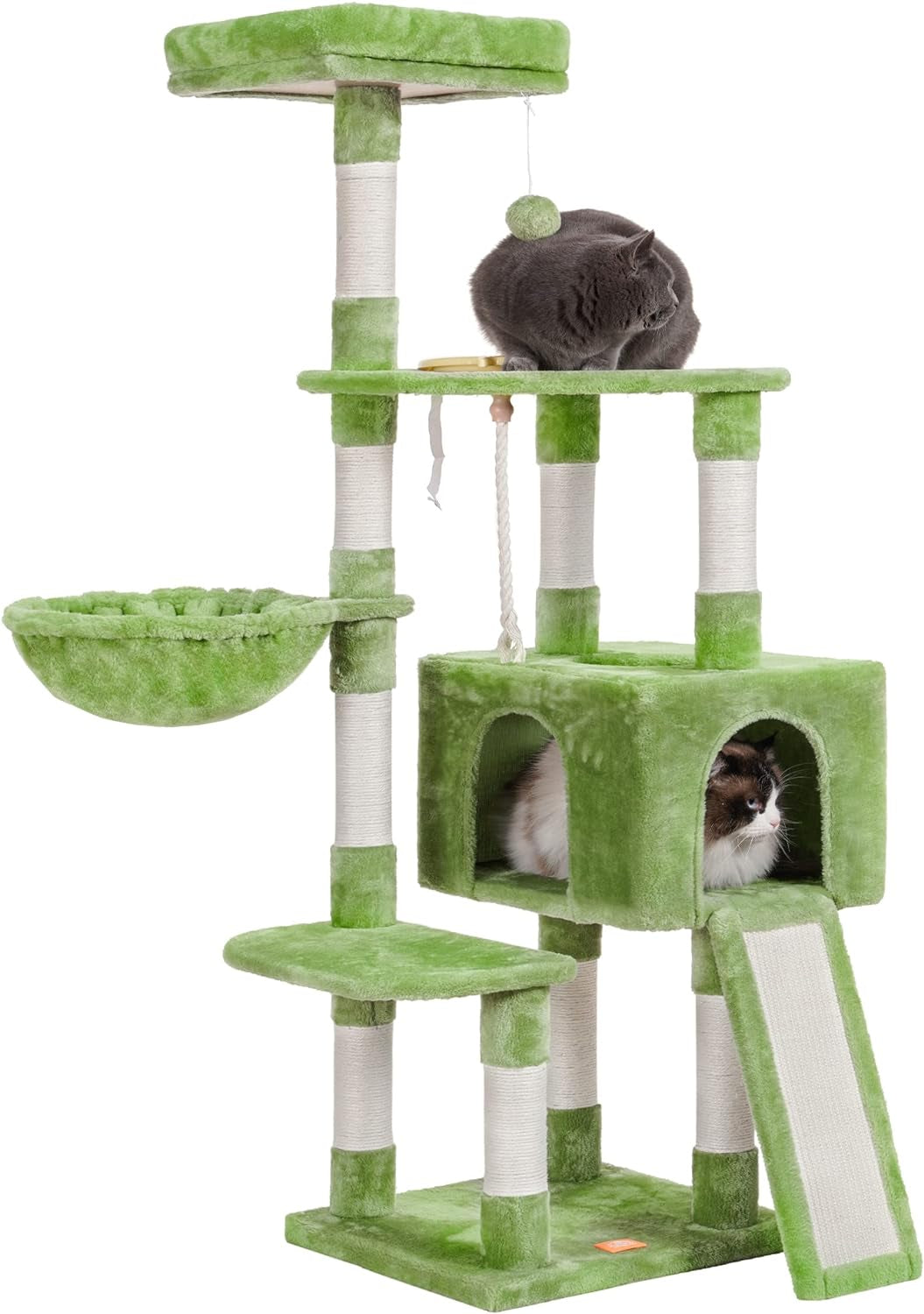 Multi-Level Cat Condo with Feeding Bowl 