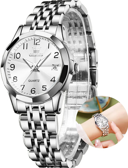 Women's Elegant Stainless Steel Waterproof Watch