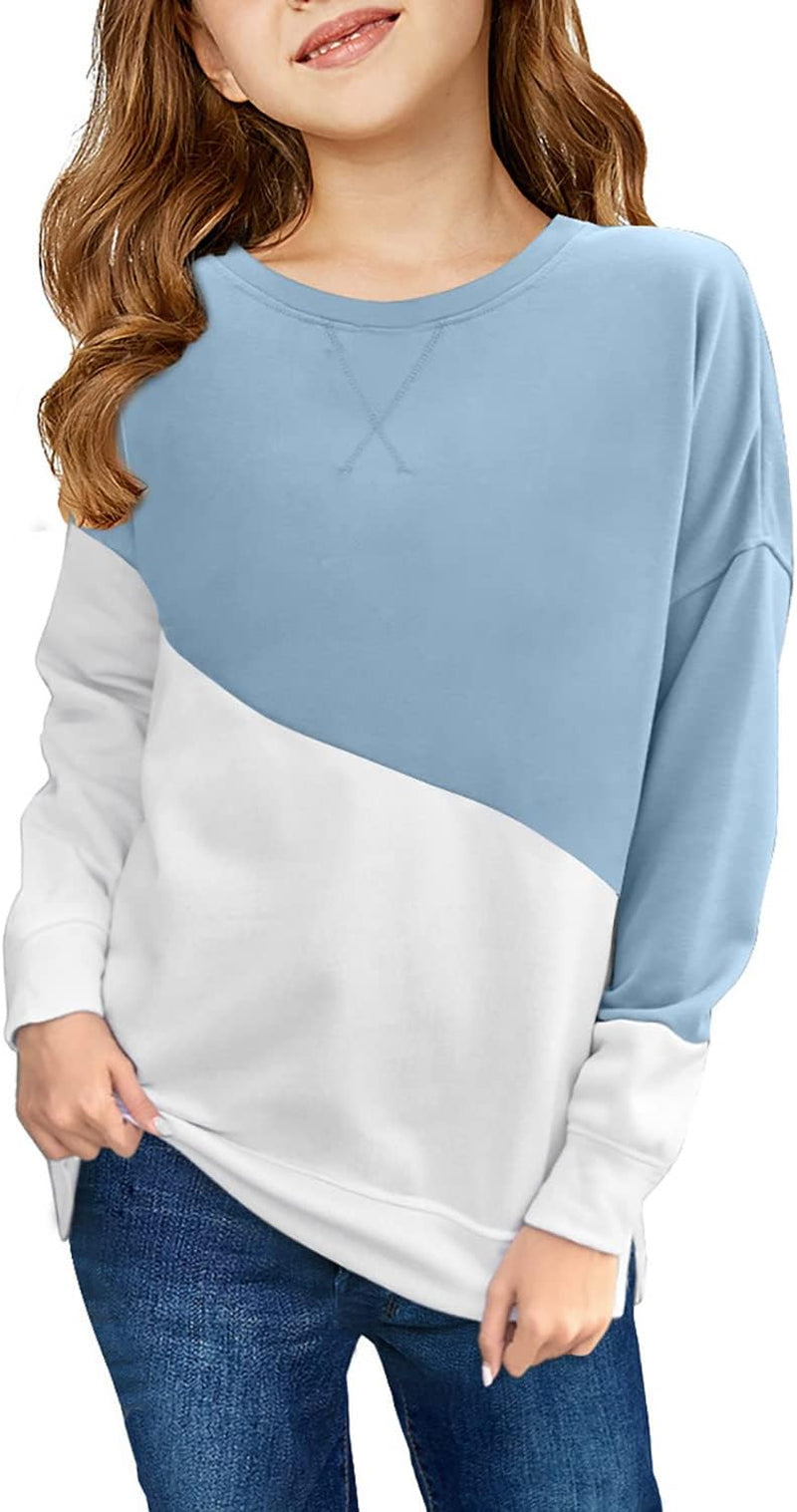 Girl's Casual Long Sleeve Shirt with Pockets