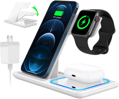 3 in 1 Wireless Charging Station