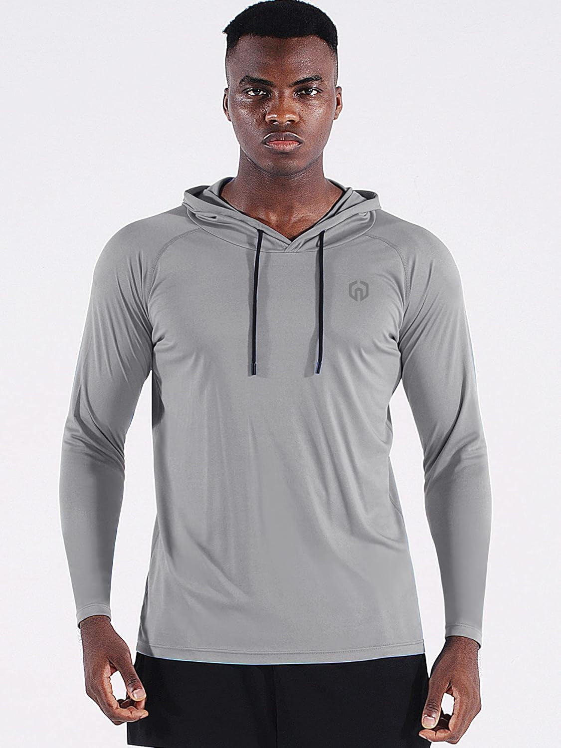 Men's Long Sleeve Workout Shirts with Hoods