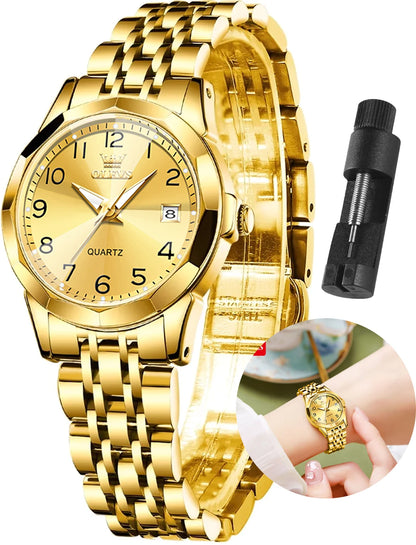 Women's Elegant Stainless Steel Waterproof Watch