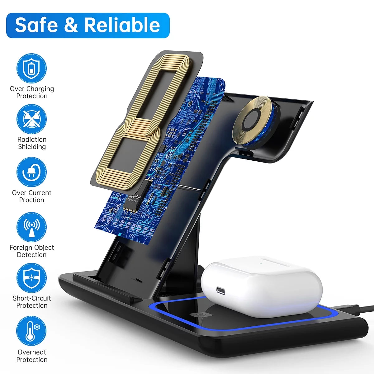 3 in 1 Wireless Charging Station