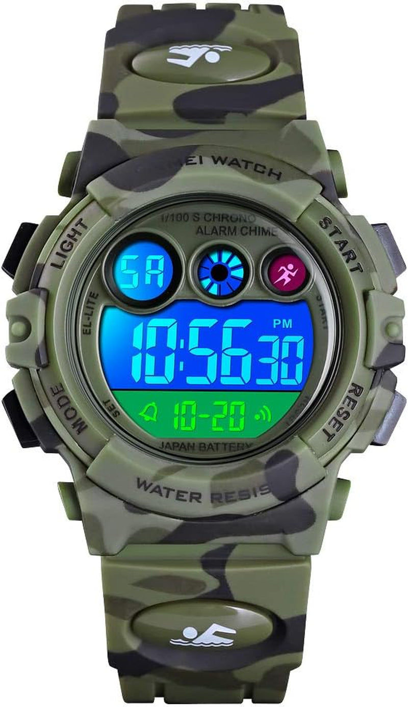 Boy's Digital Waterproof Sports Watch