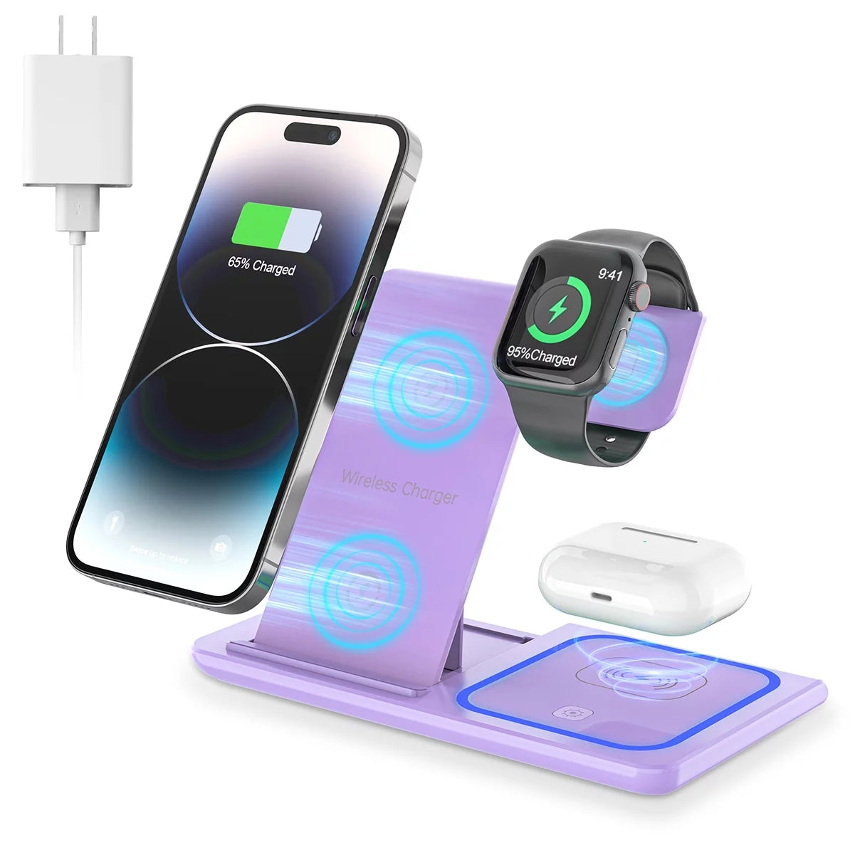 3 in 1 Wireless Charging Station