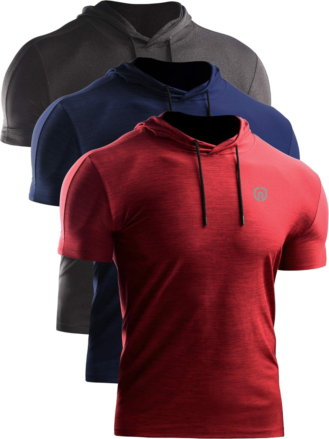 Men's Dry Fit Performance Athletic Shirt with Hoods