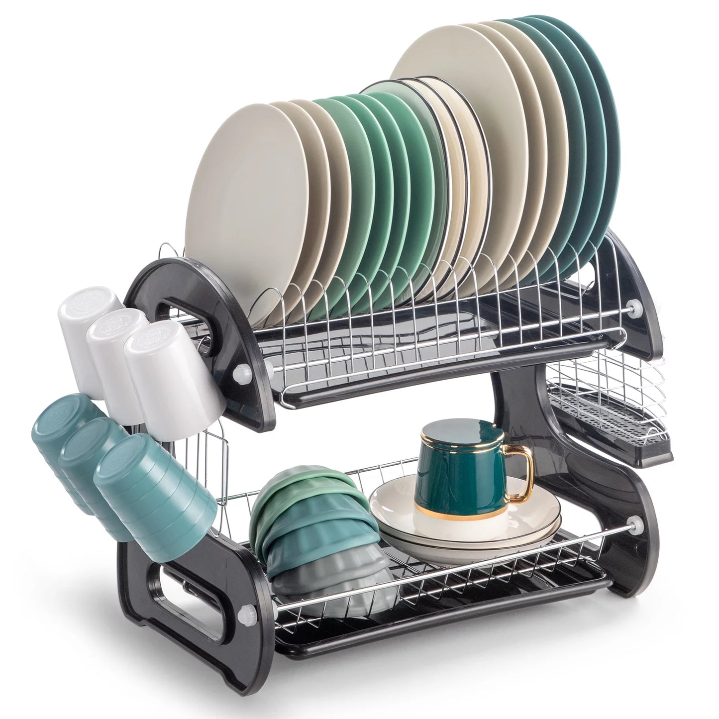 Large 2 Tier Dish Drying Rack 