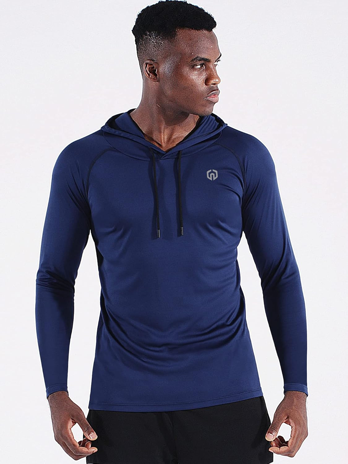 Men's Long Sleeve Workout Shirts with Hoods