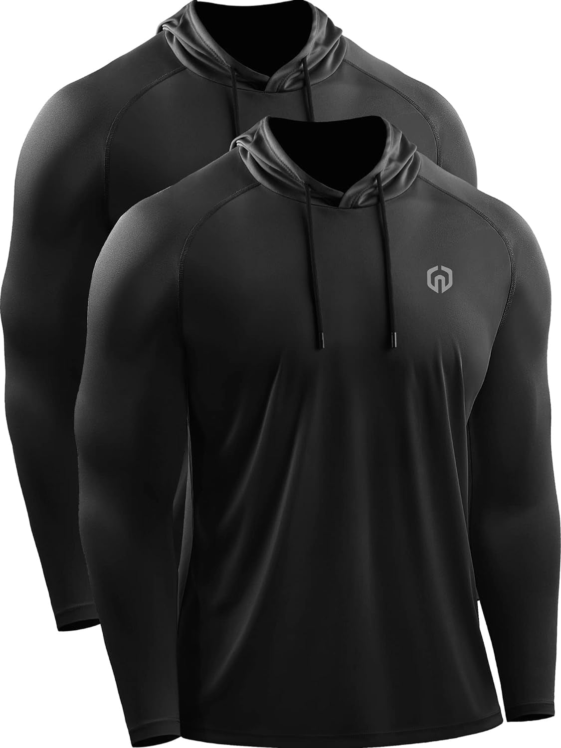 Men's Long Sleeve Workout Shirts with Hoods