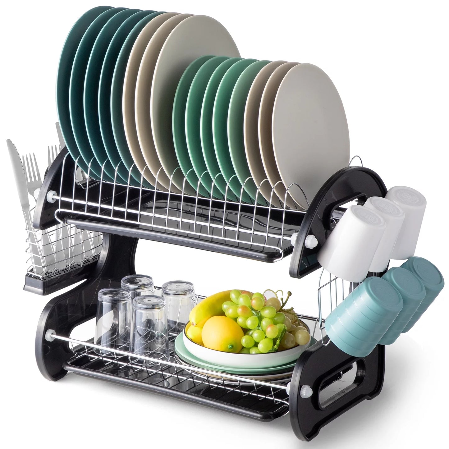 Large 2 Tier Dish Drying Rack 