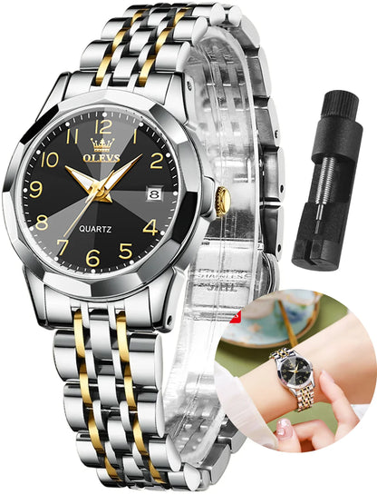 Women's Elegant Stainless Steel Waterproof Watch