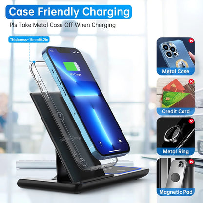 3 in 1 Wireless Charging Station