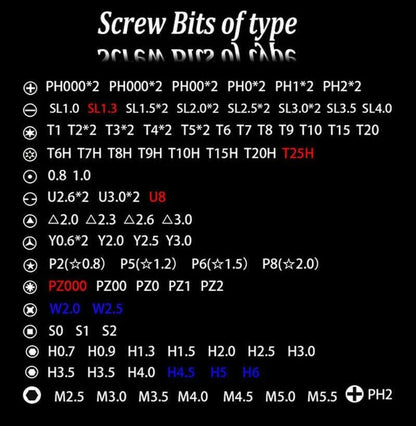 Magnetic Screwdriver Bit Set - 117PCS