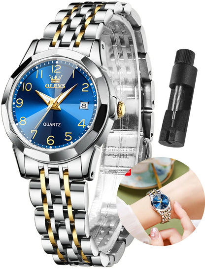 Women's Elegant Stainless Steel Waterproof Watch