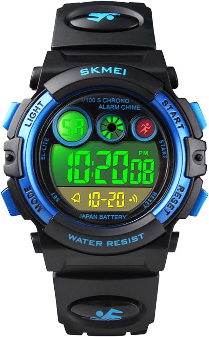 Boy's Digital Waterproof Sports Watch