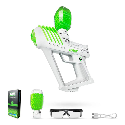 Water-Based Gellet Blaster with 10,000 Electric Green Gellet Pack