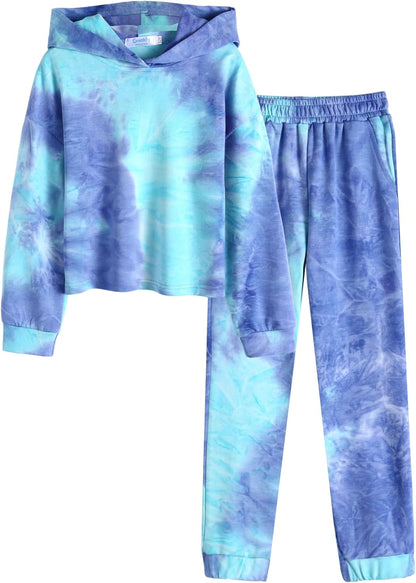 Girl's Tie Dye Sweatsuit Set