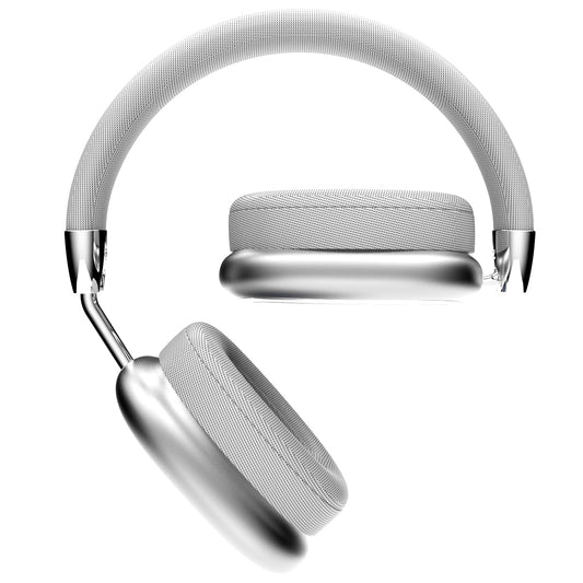 Over Ear Wireless Bluetooth Headphones with Microphones - Silver