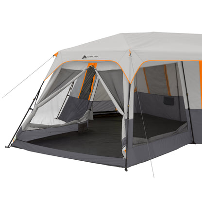 12-Person 3-Room Instant Cabin Tent with Screen Room