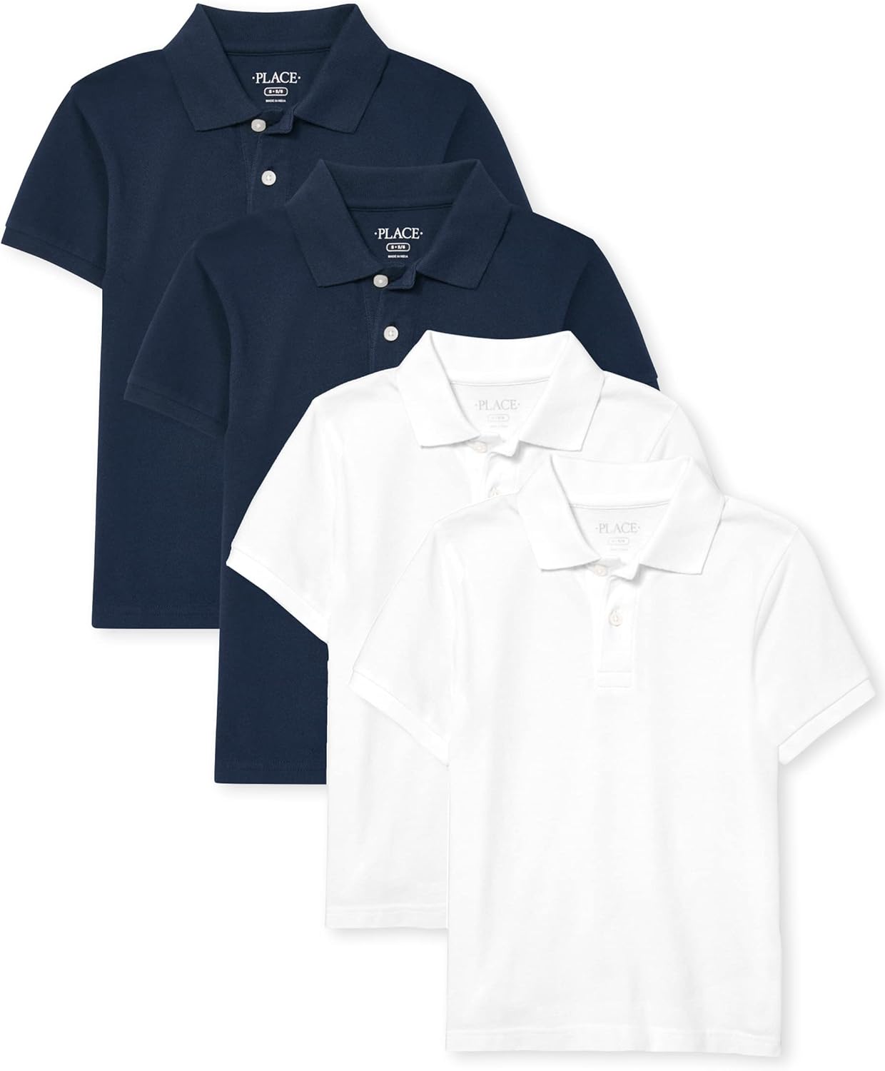 Boy's Multipack Short Sleeve Polo Shirts