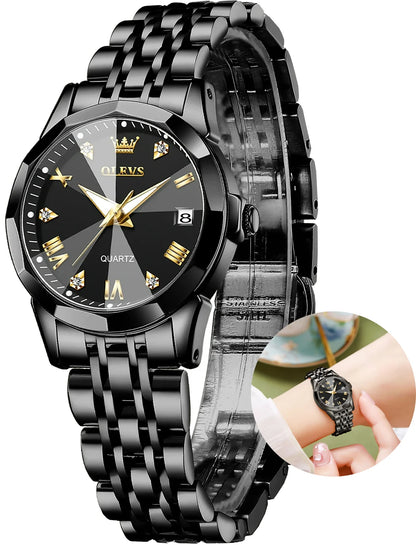 Women's Elegant Stainless Steel Waterproof Watch