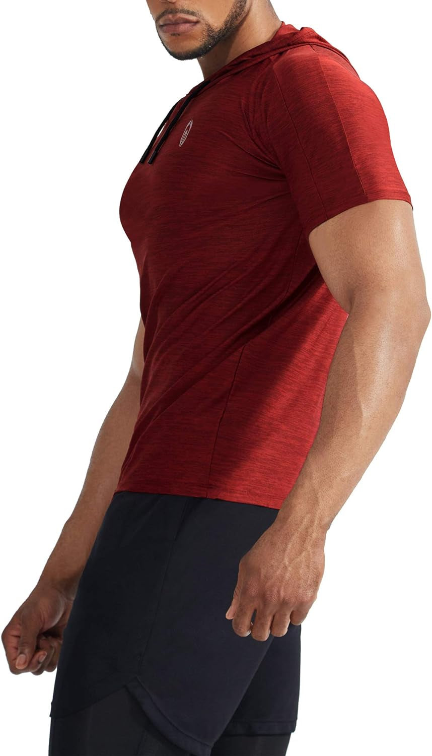 Men's Dry Fit Performance Athletic Shirt with Hoods