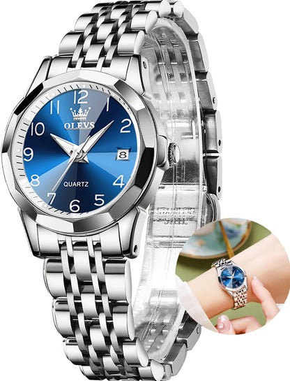 Women's Elegant Stainless Steel Waterproof Watch