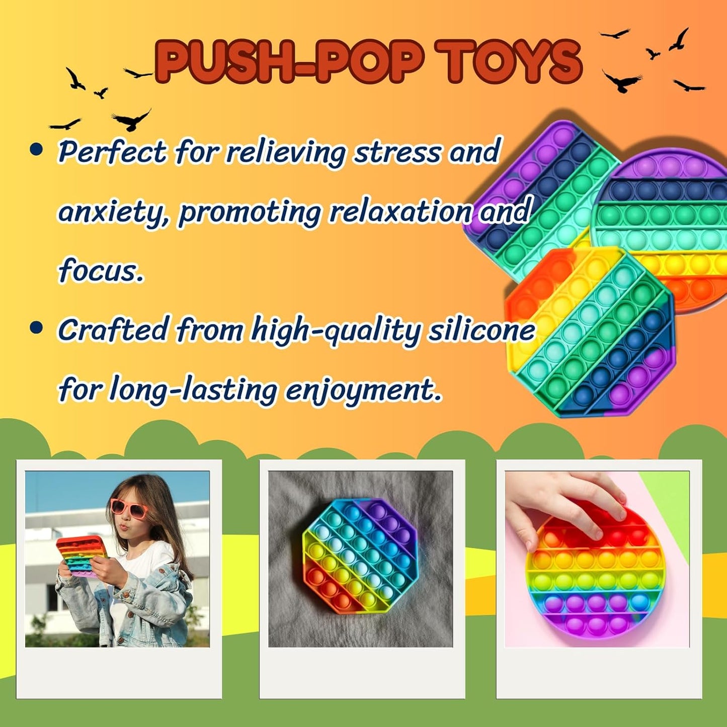 Popit Fidget Toy Push Bubble