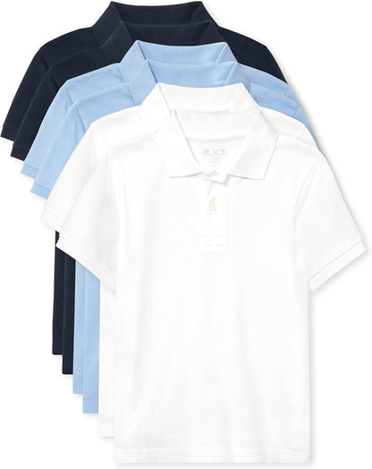 Boy's Multipack Short Sleeve Polo Shirts