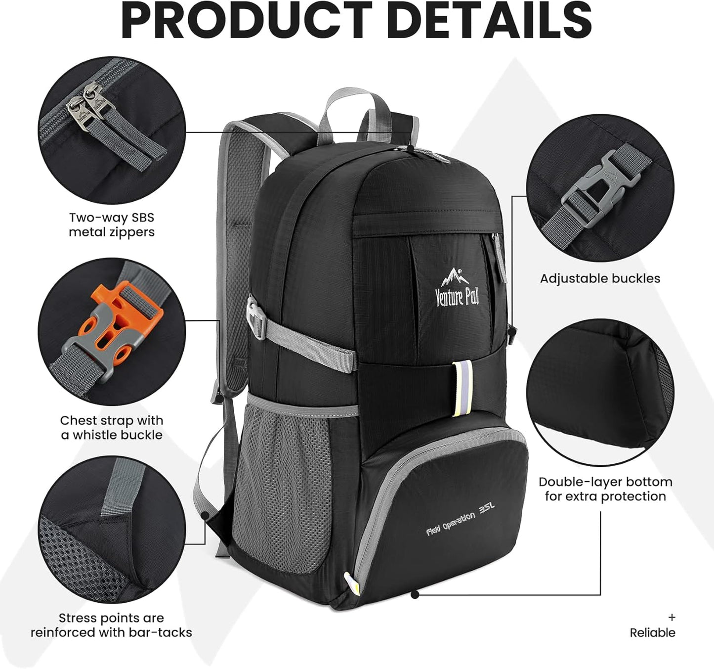 Foldable Water Resistant Backpack