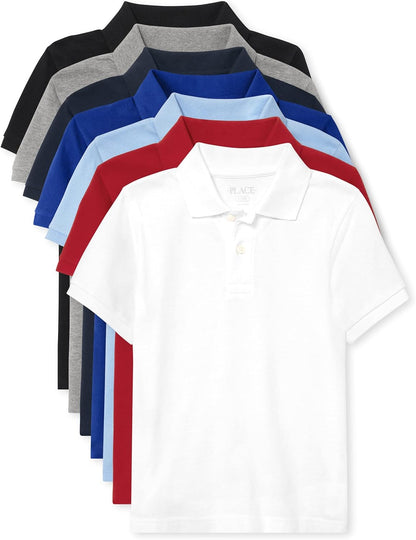 Boy's Multipack Short Sleeve Polo Shirts