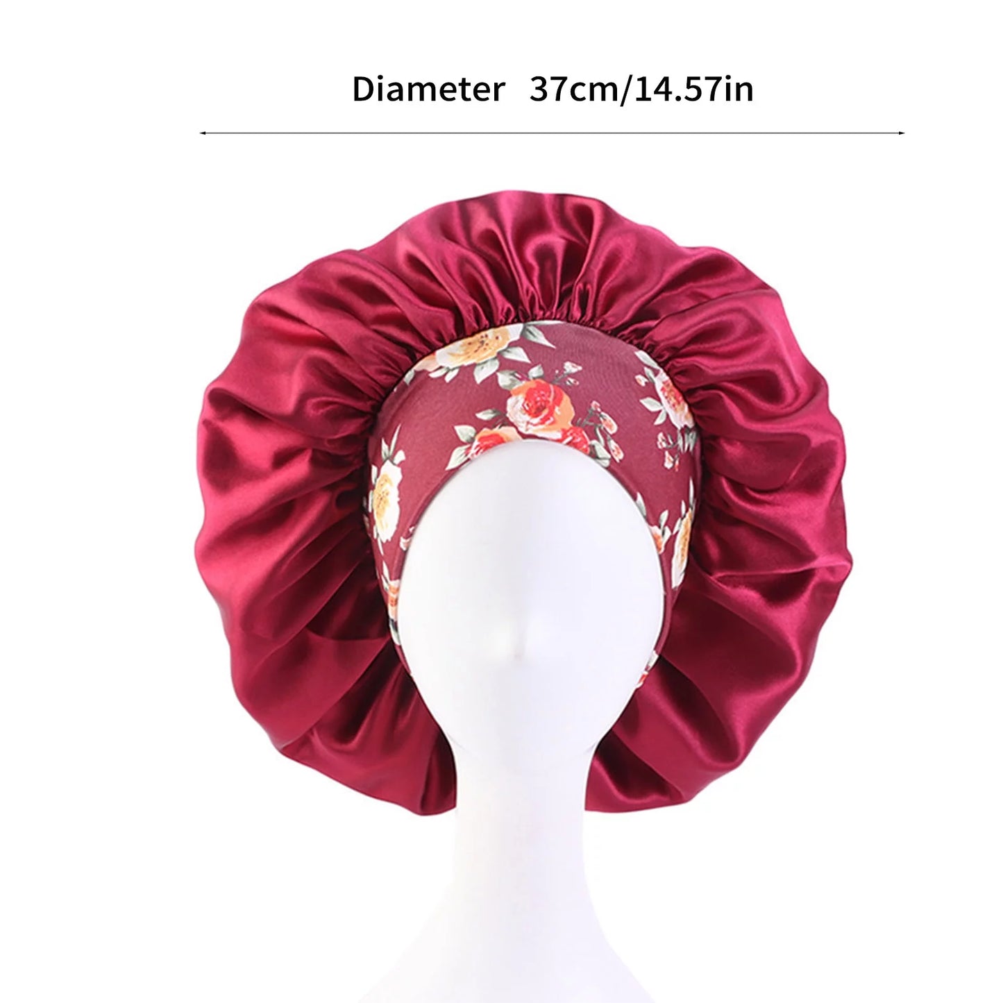 Women's Satin Hair Bonnets - 3 Pcs