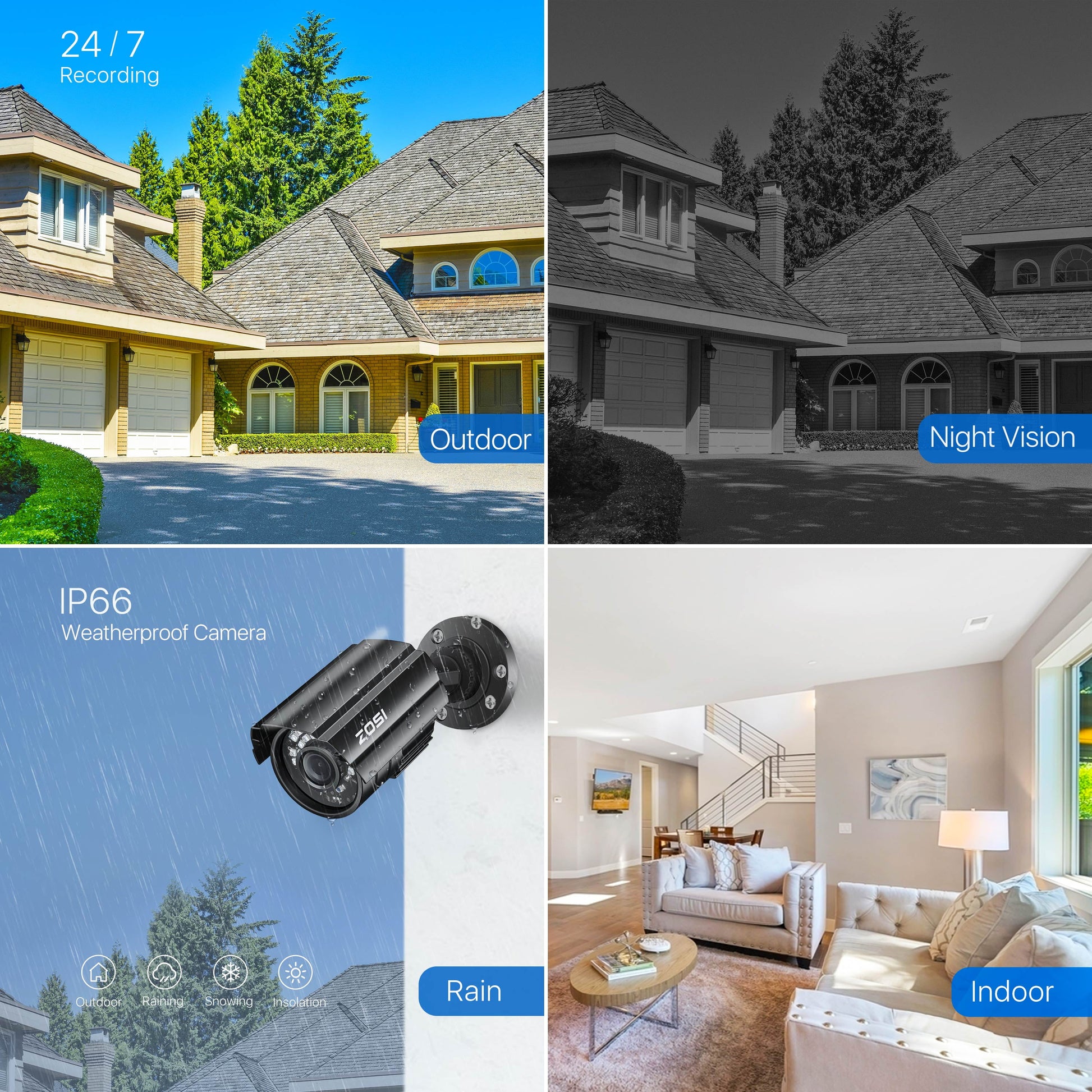 3K Lite Security Camera System with Built-In 1TB Hard Drive