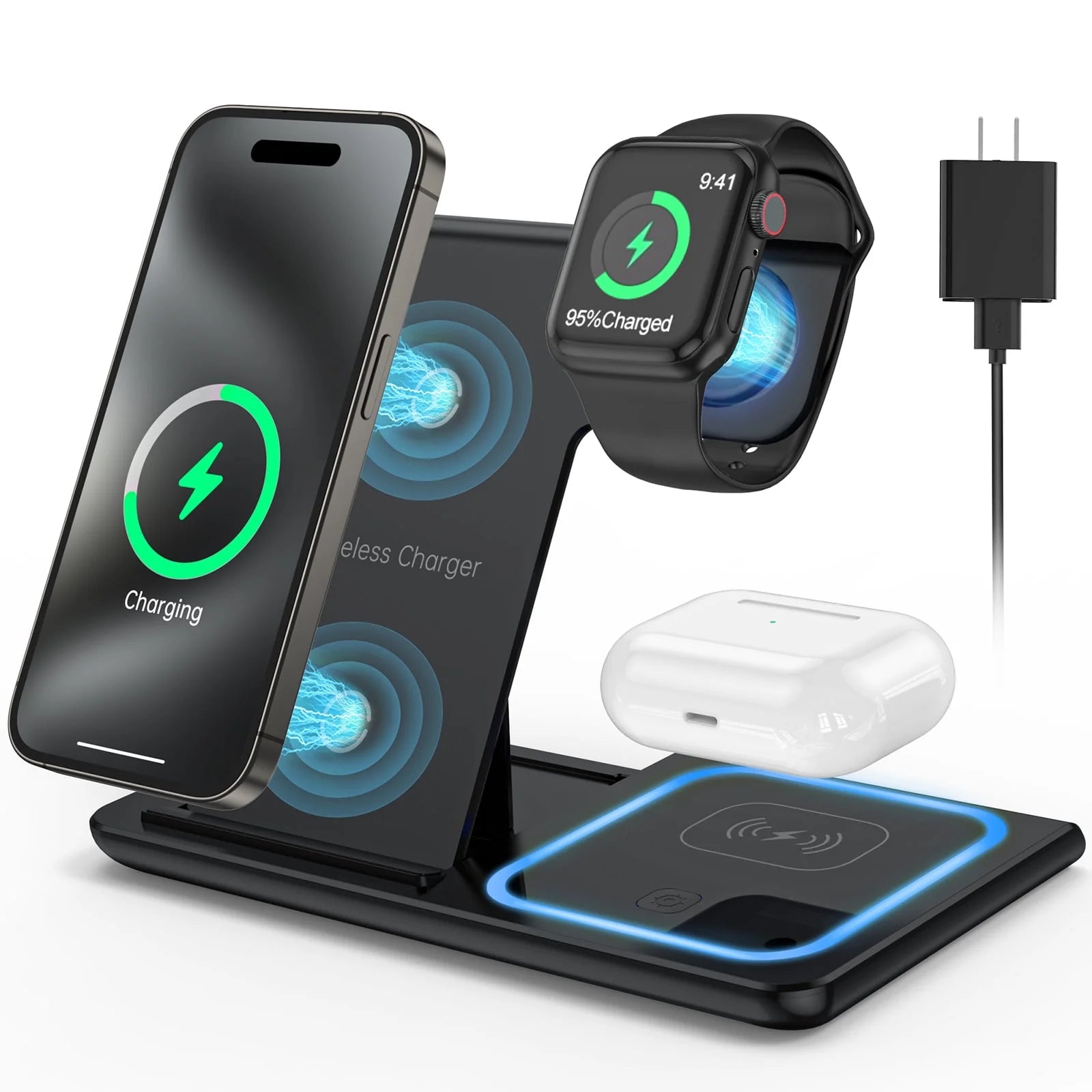 3 in 1 Wireless Charging Station