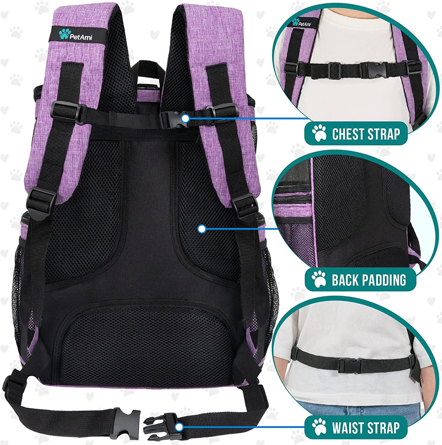 Pet Backpack Carrier for Dog and Cat - Airline Approved