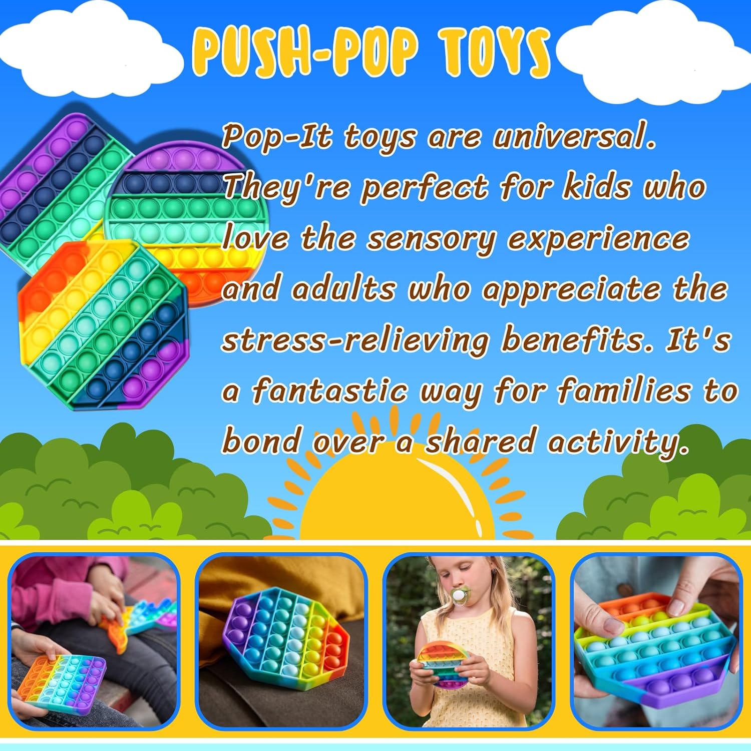 Popit Fidget Toy Push Bubble